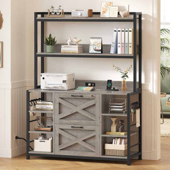 SEDETA File Cabinet with Open Storage Shelf for Home Office
