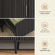 SEDETA 39.4 Inch File Cabinet for Home Office Modern Fluted Curved Cabinet with 2 Sliding Door Storage