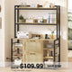 SEDETA | Vertical File Cabinet with Lock and Open Shelf for Home Office