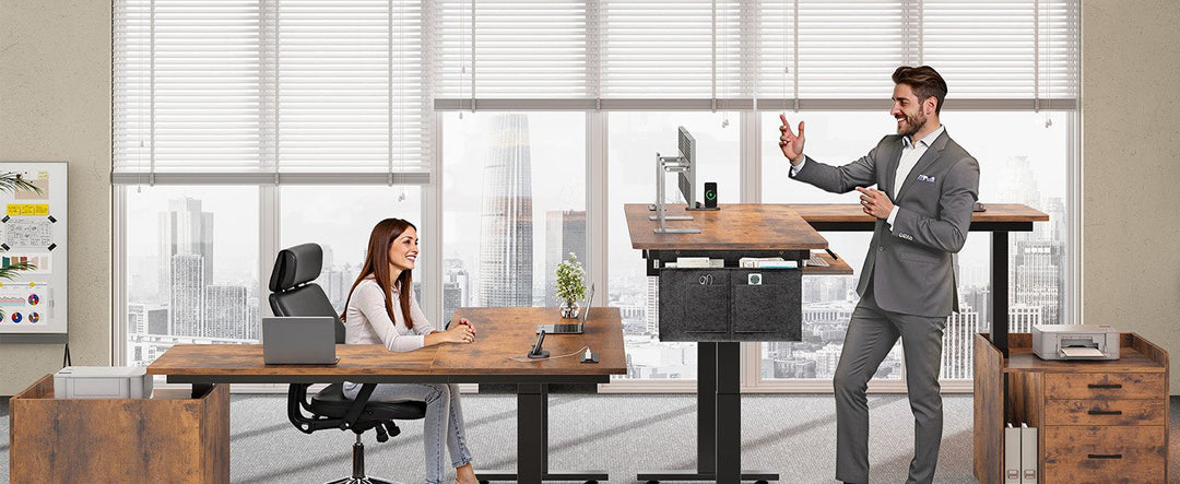 Best Standing Desk with Storage 2026 | SEDETA 63 Inch L Shaped Desk