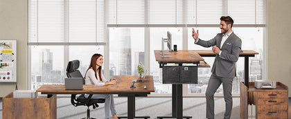 Best Standing Desk with Storage 2026 | SEDETA 63 Inch L Shaped Desk