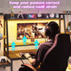 SEDETA 65.7 Inch Gaming Desk Large PC Gamer Desk Workstation with LED Lights