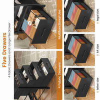 SEDETA | 75 Inch LED Gaming Desk Large Computer Desk with 5 Drawers and Storage Shelves for Home Office