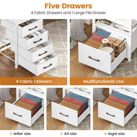 SEDETA | 75 Inch LED Gaming Desk Large Computer Desk with 5 Drawers and Storage Shelves for Home Office