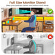 SEDETA 66 Inch L Shaped Gaming Desk Two Person Desk with Led Lights