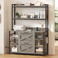 SEDETA® File Cabinet Vertical Filing Cabinet with Lock for Home Office with Charging Station