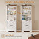 SEDETA 2 Drawer File Cabinet with Lock Wood Filing Cabinet with Adjustable Storage Shelf