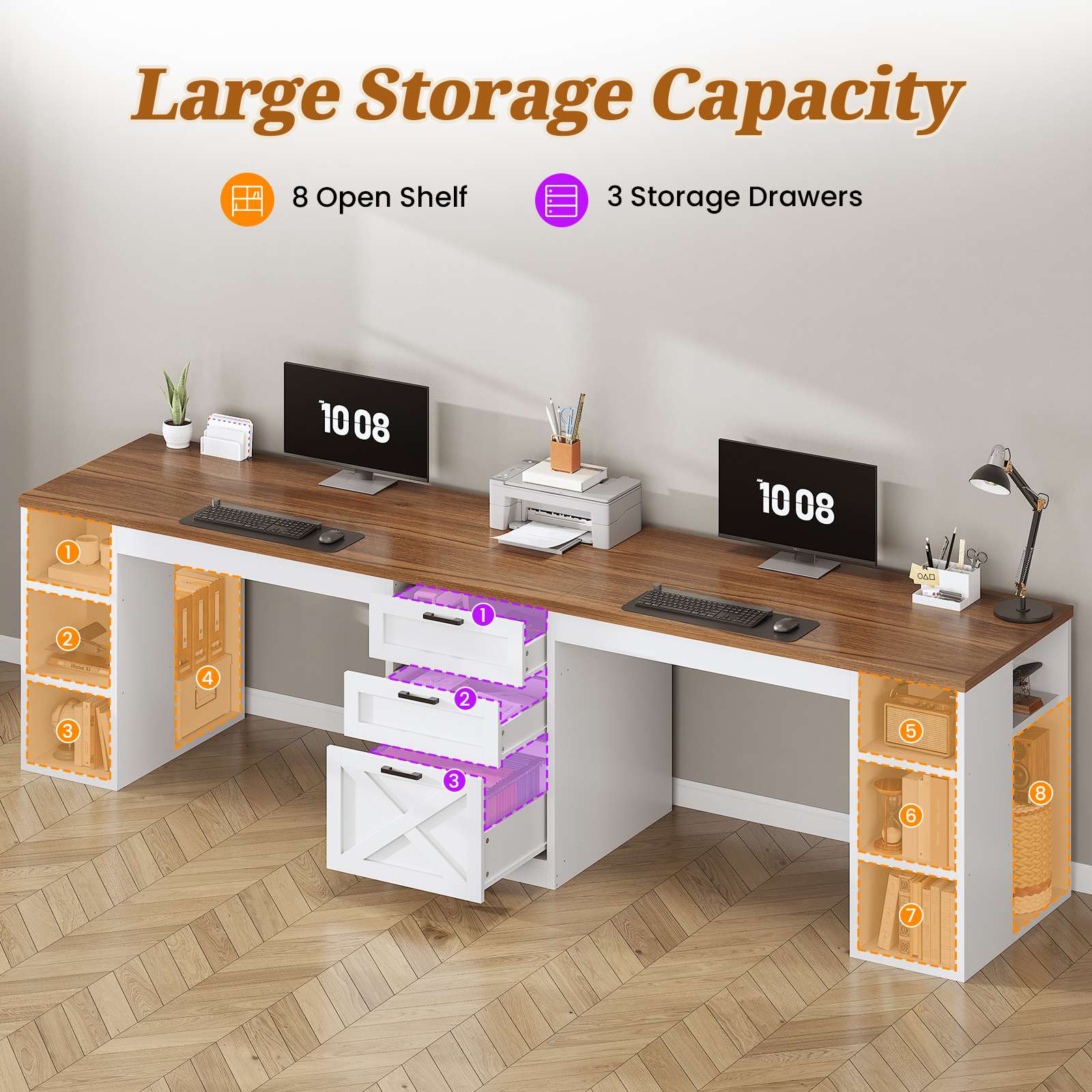 Mayitaです。デスク Mocha Small Study Desk (With Cabinet Unit) – Cilek World
