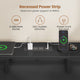SEDETA | 94.5 Inch 2 Person Gaming Desk with Power Strip 8 Drawers Long Office Computer Desk LED Lights and Monitor Stand