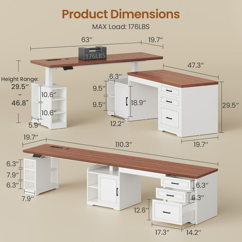 2 person desk