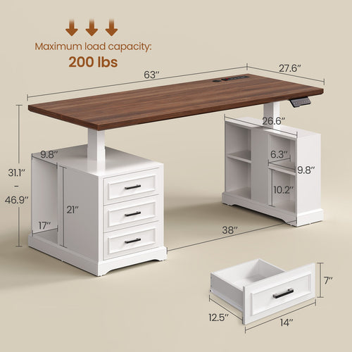 2 person desk