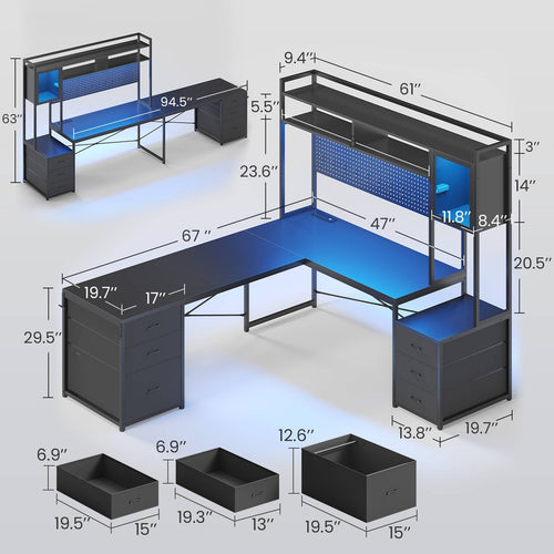 2 person desk
