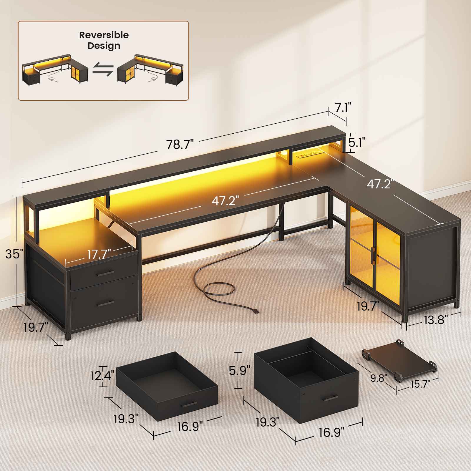 2 person desk