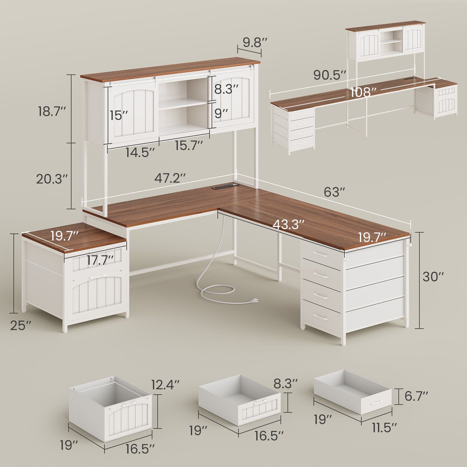 2 person desk