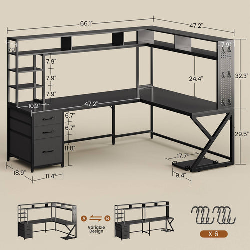 2 person desk