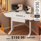 SEDETA 32 Inch Corner Electric Standing Desk Height Adjustable Computer Desk with Drawer Stand up Writing Desk