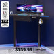 SEDETA 32 Inch Corner Electric Standing Desk Height Adjustable Computer Desk with Drawer Stand up Writing Desk