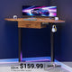 SEDETA 32 Inch Corner Electric Standing Desk Height Adjustable Computer Desk with Drawer Stand up Writing Desk