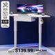 SEDETA® 32 Inch Height Adjustable Computer Desk Corner Electric Standing Desk with Drawer Stand up Writing Desk