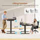 SEDETA® 55 Inch Electric Standing Gaming Desk Height Adjustable Ergonomic Computer Desk with LED Lights Power Strip Keyboard Tray and Monitor Stand