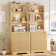 SEDETA® Farmhouse Fluted File Cabinets with Adjustable Storage Shelf 2 Drawers Wood Filing Cabinet fits A4 Size Hanging File Folders