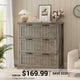 SEDETA 3 Drawer File Cabinet Farmhouse Filing Cabinet for Home Office Wood Office File Cabinets for Letter/Legal/A4 Size Lateral File Cabinets with Printer Stand