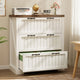 SEDETA 3 Drawer File Cabinet Farmhouse Filing Cabinet for Home Office Wood Office File Cabinets for Letter/Legal/A4 Size Lateral File Cabinets with Printer Stand