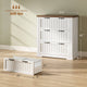 SEDETA 3 Drawer File Cabinet Farmhouse Filing Cabinet for Home Office Wood Office File Cabinets for Letter/Legal/A4 Size Lateral File Cabinets with Printer Stand