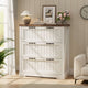 SEDETA 3 Drawer File Cabinet Farmhouse Filing Cabinet for Home Office Wood Office File Cabinets for Letter/Legal/A4 Size Lateral File Cabinets with Printer Stand