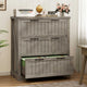 SEDETA 3 Drawer File Cabinet Farmhouse Filing Cabinet for Home Office Wood Office File Cabinets for Letter/Legal/A4 Size Lateral File Cabinets with Printer Stand