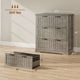 SEDETA 3 Drawer File Cabinet Farmhouse Filing Cabinet for Home Office Wood Office File Cabinets for Letter/Legal/A4 Size Lateral File Cabinets with Printer Stand