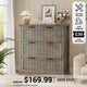 SEDETA 3 Drawer File Cabinet Farmhouse Filing Cabinet for Home Office Wood Office File Cabinets for Letter/Legal/A4 Size Lateral File Cabinets with Printer Stand