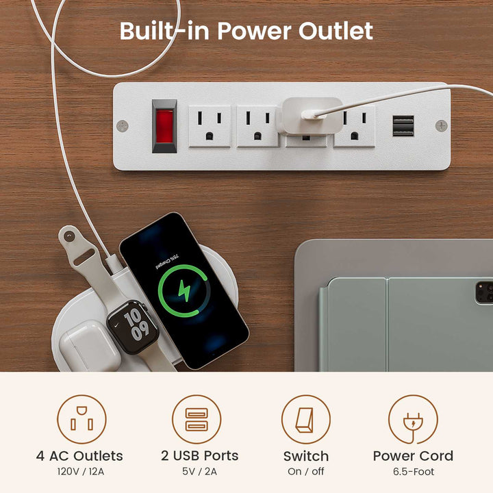 SEDETA® 55 Inch Electric Standing Desk Ergonomic Height Adjustable Executive Computer Desks with Storage 6 Drawers Power Outlets