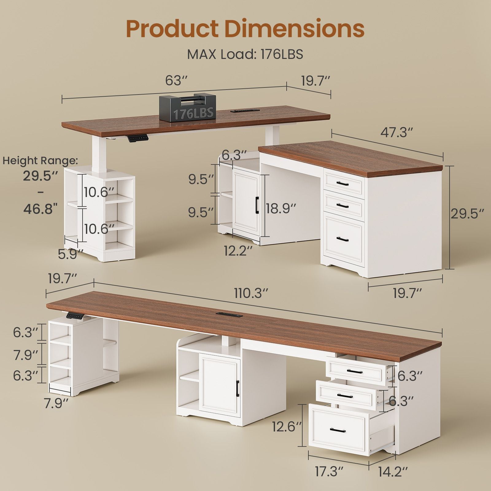 2 person desk