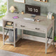 SEDETA 40 Inch Small Computer Desk Writing Desk with Drawer and Storage Shelves