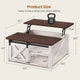 SEDETA 31.5 Inch Lift Top Square Coffee Table with Storage for Living Room