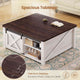 SEDETA 31.5 Inch Lift Top Square Coffee Table with Storage for Living Room