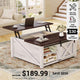 SEDETA 31.5 Inch Lift Top Square Coffee Table with Storage for Living Room