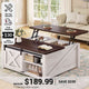SEDETA 31.5 Inch Lift Top Square Coffee Table with Storage for Living Room