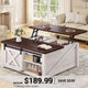 SEDETA 31.5 Inch Lift Top Square Coffee Table with Storage for Living Room