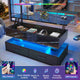 SEDETA 40 Inch Lift Top Coffee Table with Led Lights Storage for Living Room