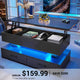 SEDETA 40 Inch Lift Top Coffee Table with Led Lights Storage for Living Room