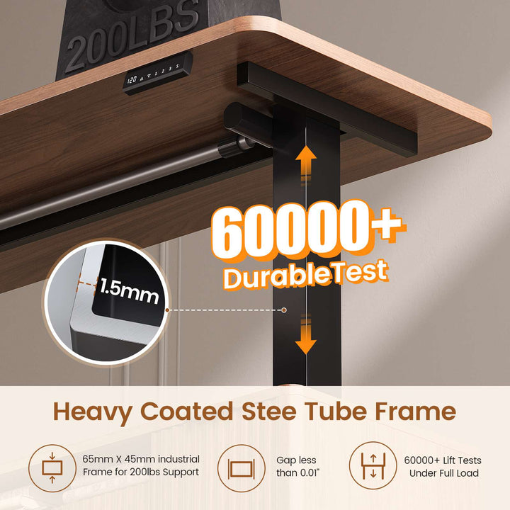 SEDETA 69 Inch L Shaped Electric Standing Desk Height Adjustable Home Office Executive Desk with 4 Drawers and Storage Shelves Fluted Computer Desks with Power Outlet