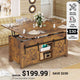 SEDETA 40 Inch Lift Top Coffee Table 4 in 1 Multi-Function Convertible Coffee Tables