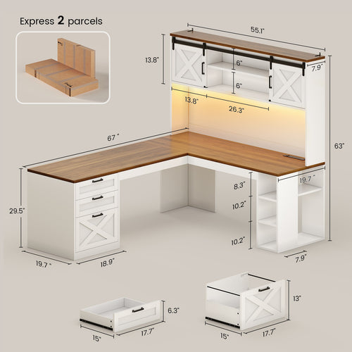 2 person desk