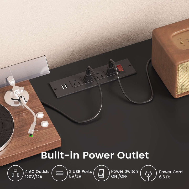 SEDETA 55.1 Inch Fluted Office Desk Modern Light Luxury Executive Desk Computer Desk with Power outlets 6 Drawers Acrylic File Drawers