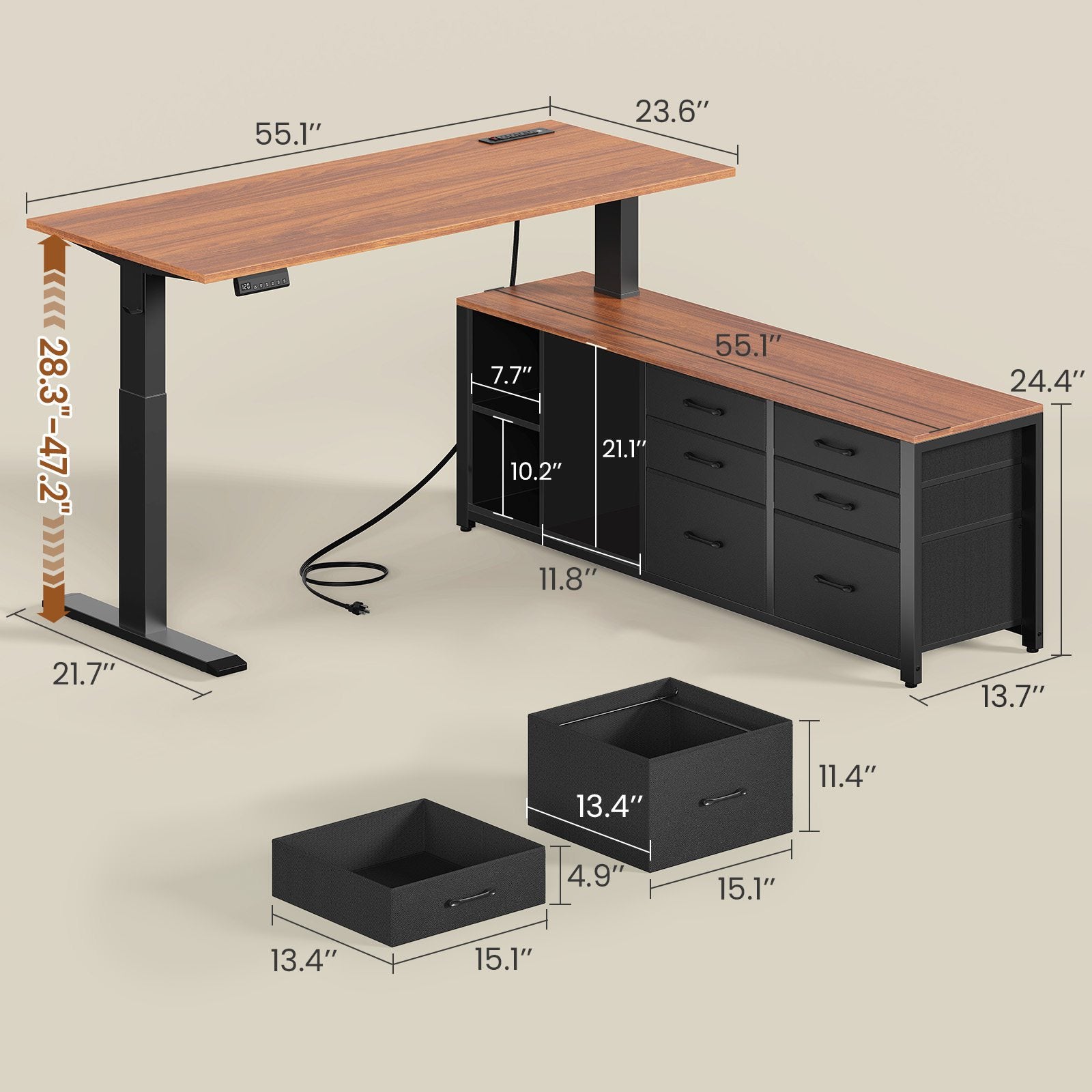 2 person desk