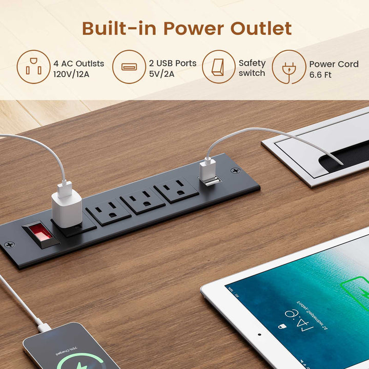 SEDETA 71 Inch Height Adjustable Electric Standing Desk L Shaped Sit Stand Up Office Executive Computer Desk with 3 Drawers Cabinet Side Hook  Power Outlets