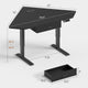 SEDETA 32 Inch Corner Electric Standing Desk Height Adjustable Computer Desk with Drawer Stand up Writing Desk
