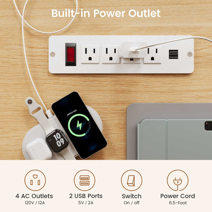 SEDETA 55 Inch Electric Standing Desk with 6 Drawers Adjustable Stand up Desk with Storage Computer Desks with Power Outlets